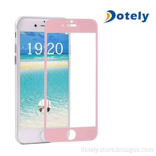 Color Film Tempered Glass Screen Protetcor for iPhone